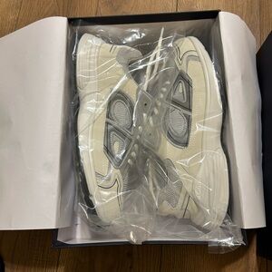 Cream and Gray Sneakers